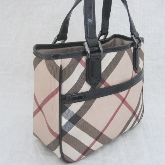 SOLD ON E BAY BURBERRY nova check leather handbag - Picture 4 of 8